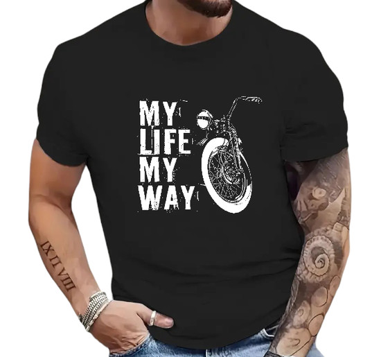 T-SHIRT My Life My Way cotton point προσφορά 8,90€