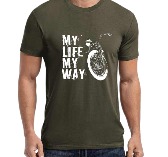 T-SHIRT My Life My Way cotton point προσφορά 8,90€