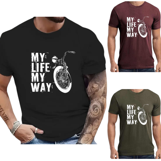 T-SHIRT My Life My Way cotton point προσφορά 8,90€