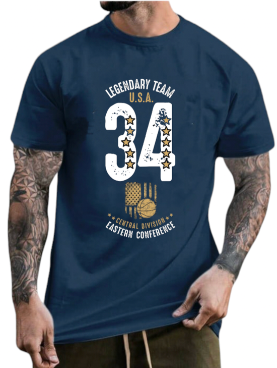 T-SHIRT Legendary team 34  cotton point προσφορά 8,90€