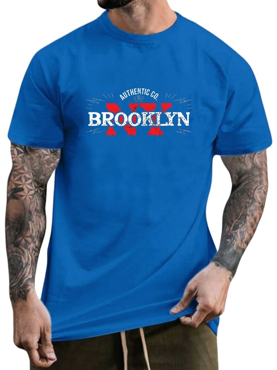 T-SHIRT Brooklyn Authentic  cotton point προσφορά 8,90€