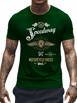 T-SHIRT Speedway Motorcycle Race cotton point προσφορά 8,90€