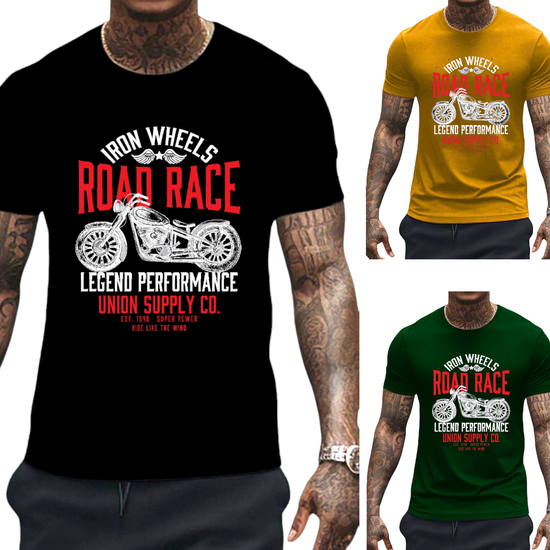 T-SHIRT Road Race cotton point προσφορά 8,90€