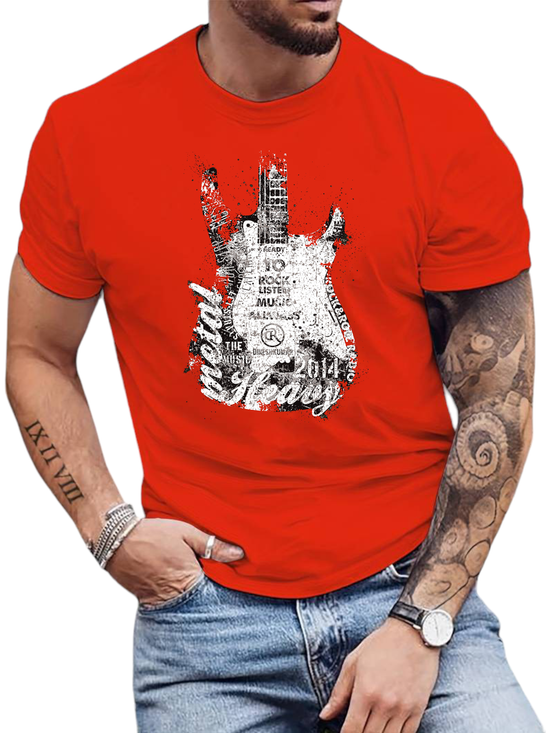 T-SHIRT Guitar cotton point προσφορά 8,90€