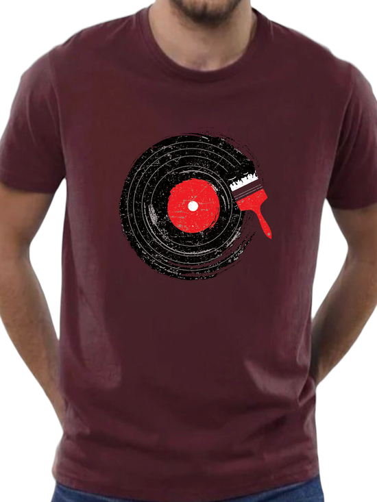 T-SHIRT classic Disk Vinyl  cotton point προσφορά 8,90€