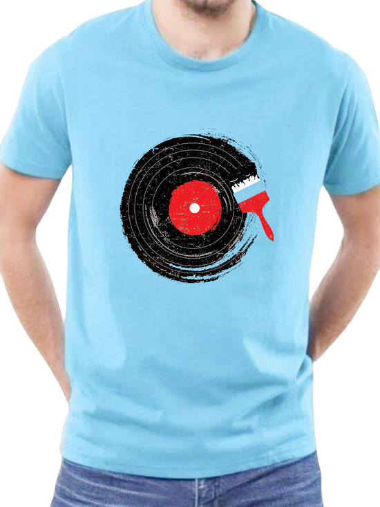 T-SHIRT classic Disk Vinyl  cotton point προσφορά 8,90€