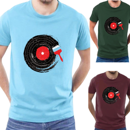 T-SHIRT classic Disk Vinyl  cotton point προσφορά 8,90€