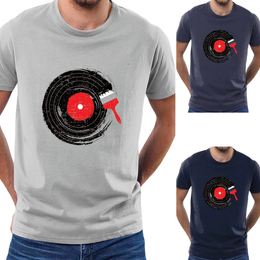 T-SHIRT classic Disk Vinyl cotton point προσφορά 8,90€