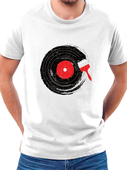 T-SHIRT classic Disk Vinyl cotton point προσφορά 8,90€