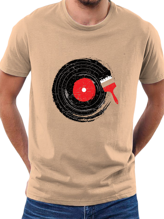 T-SHIRT classic Disk Vinyl cotton point προσφορά 8,90€