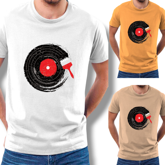 T-SHIRT classic Disk Vinyl cotton point προσφορά 8,90€