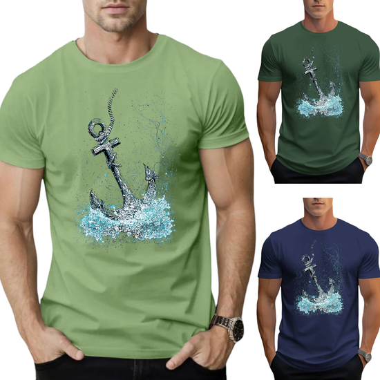 T-SHIRT Anchor  cotton point προσφορά 8,90€