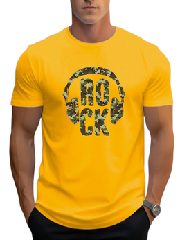 T-SHIRT Rock Headphones cotton point προσφορά 8,90€