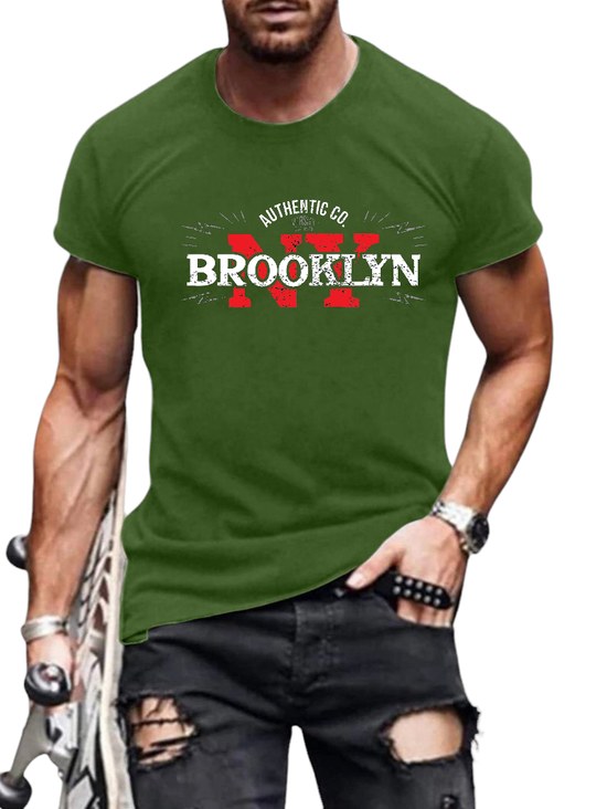 T-SHIRT Brooklyn Authentic cotton point προσφορά 8,90€