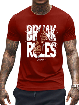 T-SHIRT Break Rules  cotton point προσφορά 8,90€