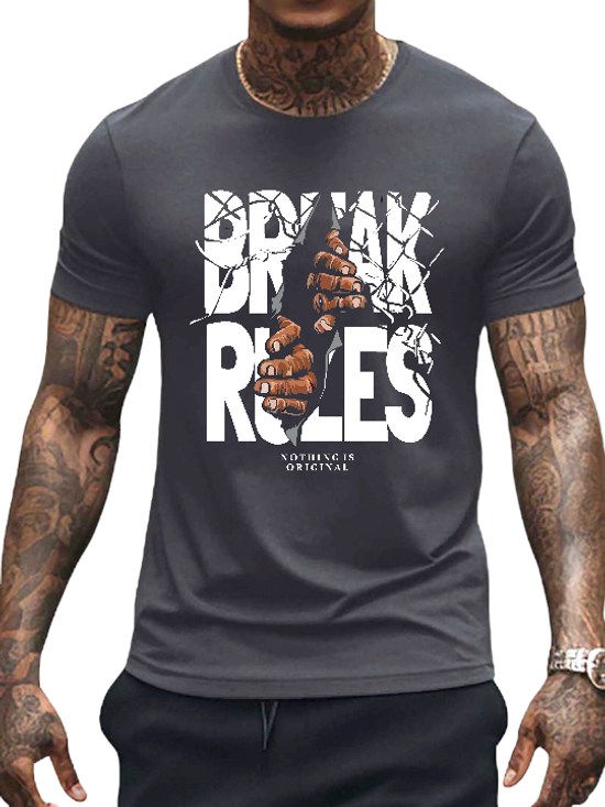 T-SHIRT Break Rules  cotton point προσφορά 8,90€