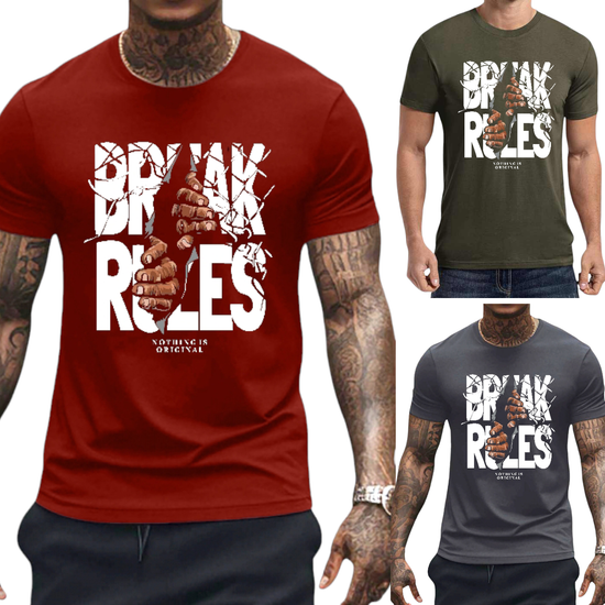 T-SHIRT Break Rules  cotton point προσφορά 8,90€