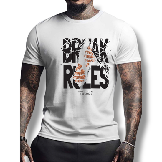 T-SHIRT Break Rules cotton point προσφορά 8,90€