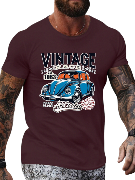 T-SHIRT Vintage Scarab cotton point προσφορά 8,90€