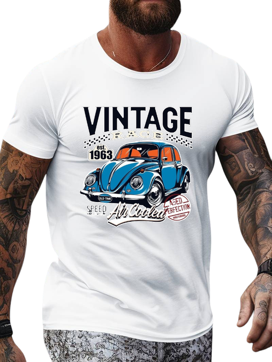 T-SHIRT Vintage Scarab cotton point προσφορά 8,90€