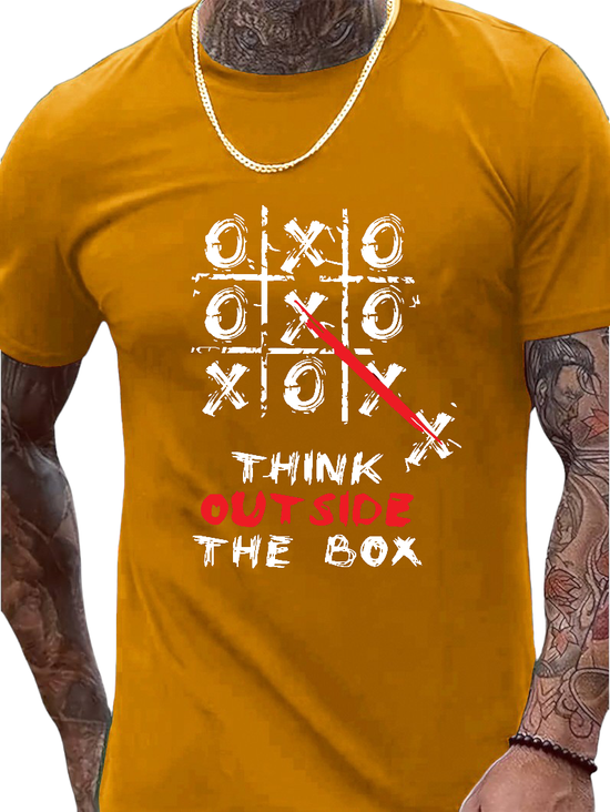 T-SHIRT Think out side the Box  cotton point προσφορά 8,90€