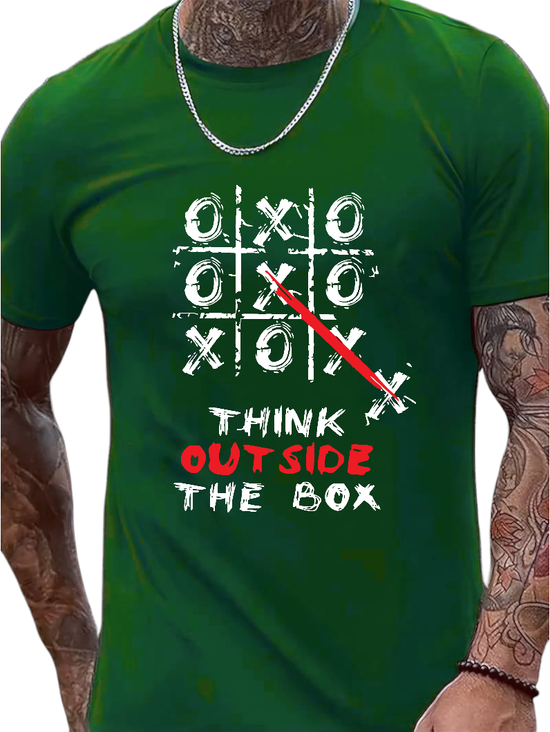 T-SHIRT Think out side the Box  cotton point προσφορά 8,90€