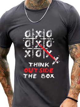 T-SHIRT Think out side the Box cotton point προσφορά 8,90€