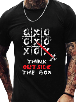 T-SHIRT Think out side the Box cotton point προσφορά 8,90€