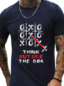 T-SHIRT Think out side the Box cotton point προσφορά 8,90€