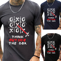 T-SHIRT Think out side the Box cotton point προσφορά 8,90€