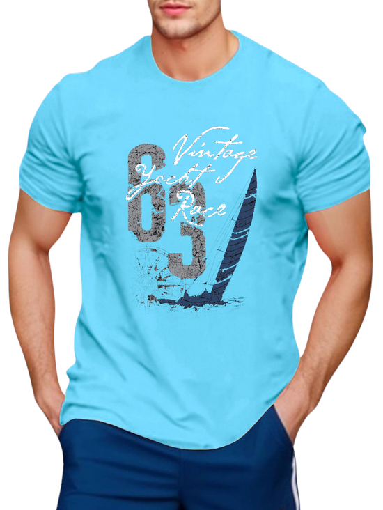 T-SHIRT 63 yachts race cotton point προσφορά 8,90€