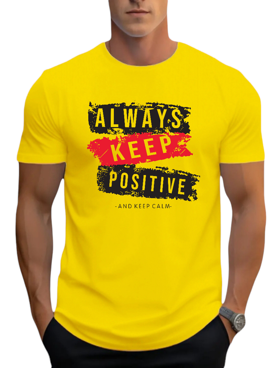 T-SHIRT Always Keep Positive cotton point προσφορά 8,90€