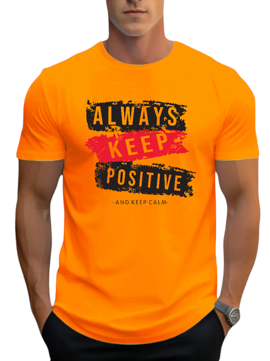 T-SHIRT Always Keep Positive cotton point προσφορά 8,90€