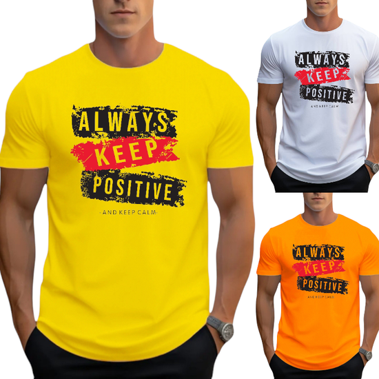 T-SHIRT Always Keep Positive cotton point προσφορά 8,90€