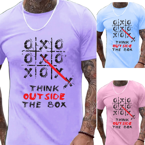 T-SHIRT Think out side the Box cotton point προσφορά 8,90€