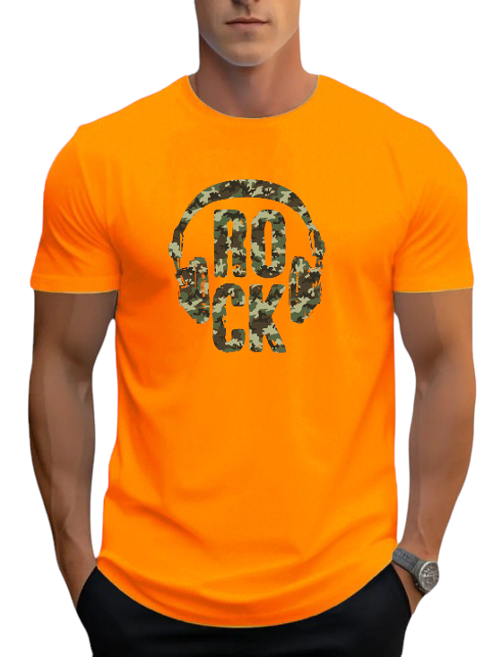 T-SHIRT Rock Headphones cotton point προσφορά 8,90€