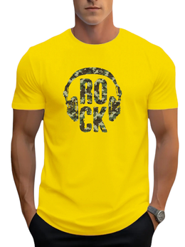 T-SHIRT Rock Headphones cotton point προσφορά 8,90€