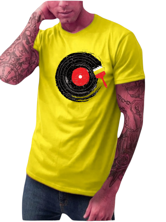 T-SHIRT classic Disk Vinyl cotton point προσφορά 8,90€