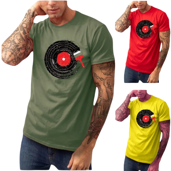 T-SHIRT classic Disk Vinyl cotton point προσφορά 8,90€