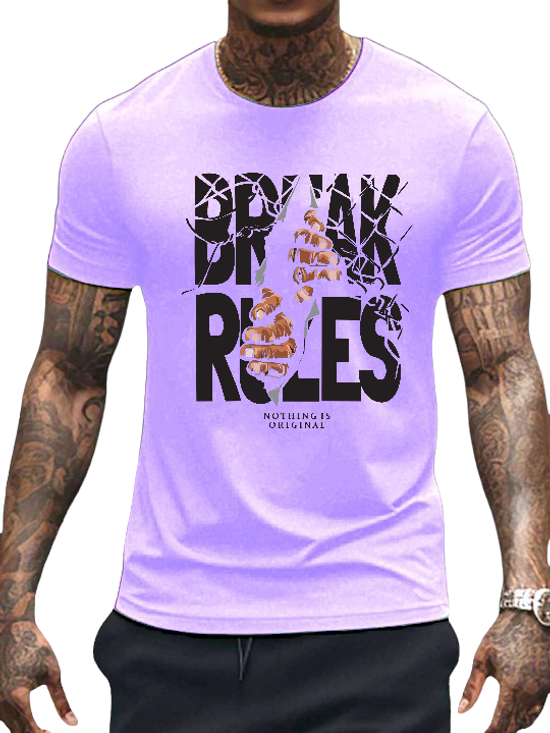 T-SHIRT Break Rules cotton point προσφορά 8,90€