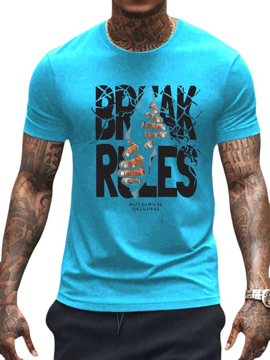 T-SHIRT Break Rules cotton point προσφορά 8,90€