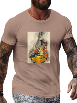 T-SHIRT Vintage Guitar cotton point προσφορά 8,90€