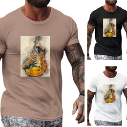 T-SHIRT Vintage Guitar cotton point προσφορά 8,90€