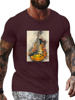 T-SHIRT Vintage Guitar cotton point προσφορά 8,90€