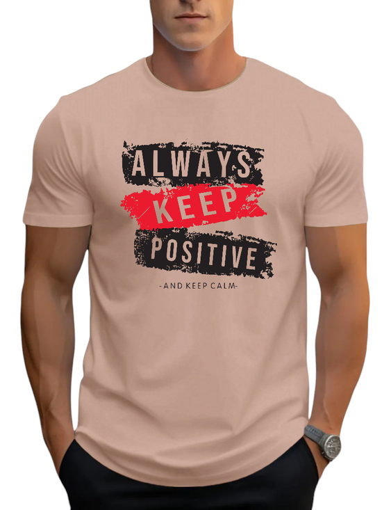 T-SHIRT Always Keep Positive cotton point προσφορά 8,90€