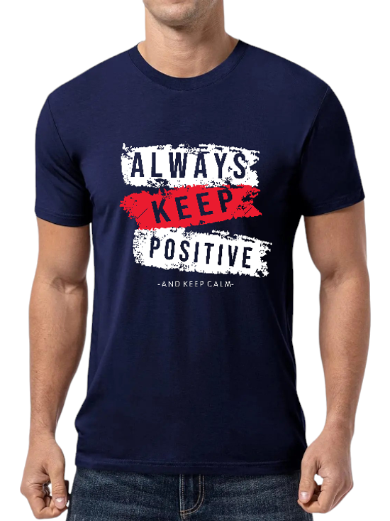 T-SHIRT Always Keep Positive cotton point προσφορά 8,90€