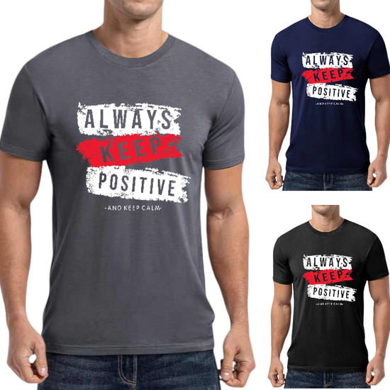 T-SHIRT Always Keep Positive cotton point προσφορά 8,90€