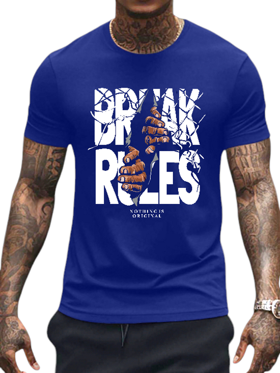 T-SHIRT Break Rules cotton point προσφορά 8,90€