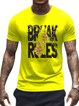 T-SHIRT Break Rules cotton point προσφορά 8,90€