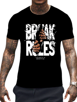 T-SHIRT Break Rules cotton point προσφορά 8,90€